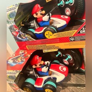 Mario Kart Toy Lot - Mario Mini Anti-Gravity R/C Racer - Two RC Cars - NIB
